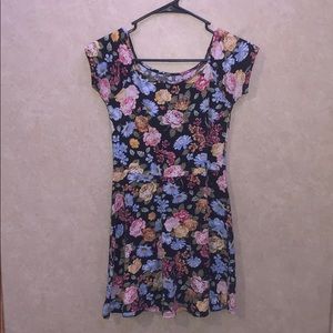 Black flower dress